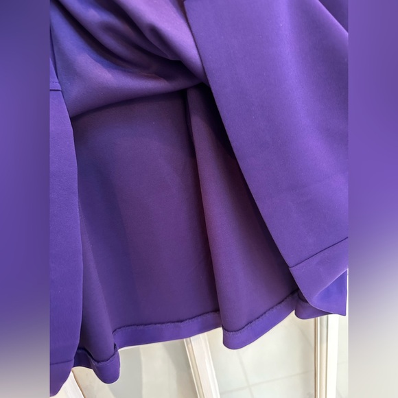 LRL Lauren Ralph Lauren Purple 3/4 Sleeve Ponte Cocktail Dress Plus Size 16 - Picture 8 of 14